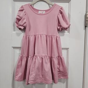 💖 Dot Dot Smile Tier Pink Dress 2T
